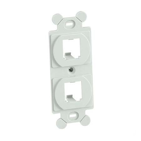 Panduit 2-PORT FLUSH MOUNT UNLOADED, SINGLE GANG 106 STYLE FRAME CF1062EIY